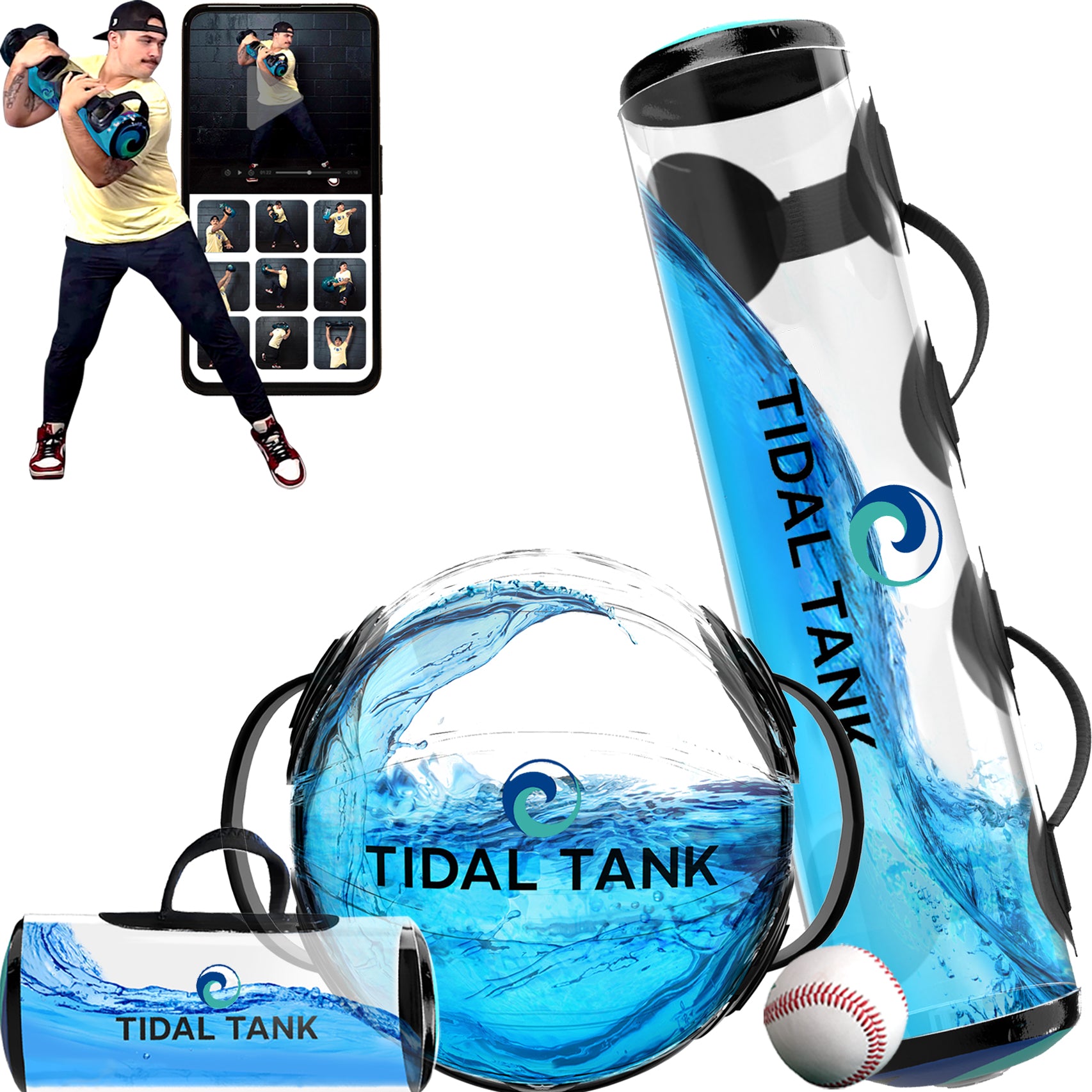 Tidal Tank Baseball Bundle - Move better with the weight that reacts