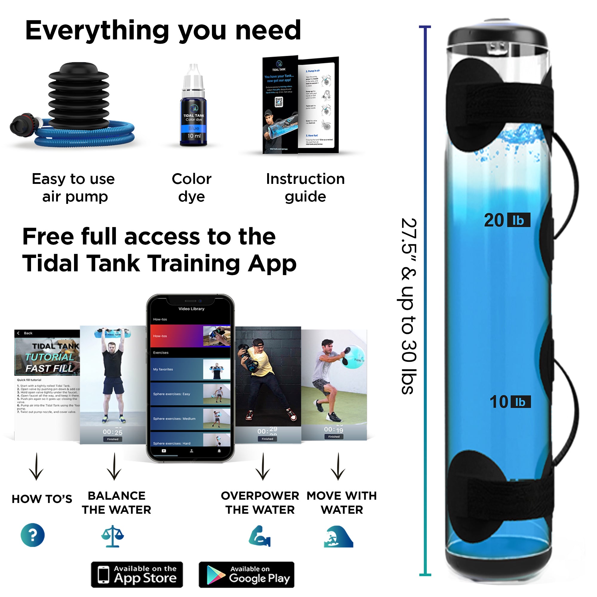 Tidal Tank Slim - Up to 30 lbs (12kg)
