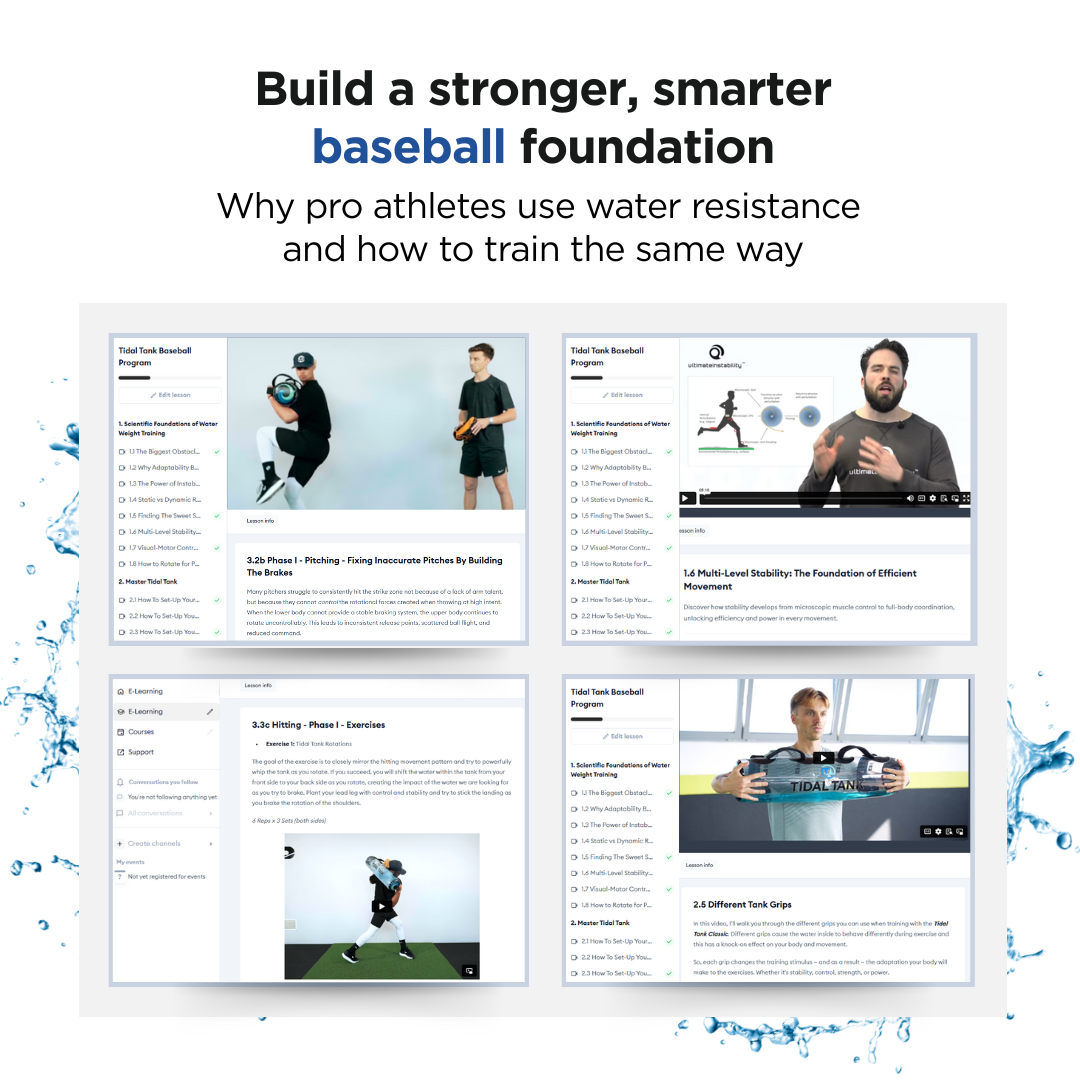 Tidal Tank for Baseball Program - BLACK FRIDAY OFFER